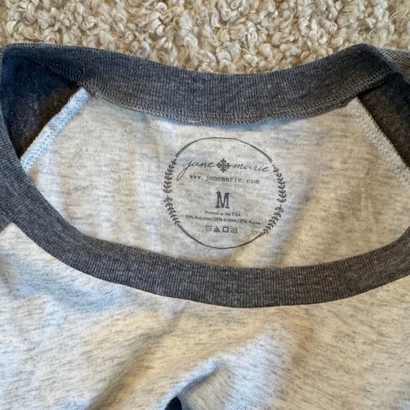 3/4 Sleeve, Round Neck T-Shirt | Big Southern Hair Don't Care | Medium | NWT - Picture 4 of 4